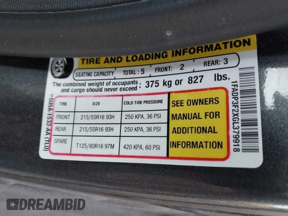 ✅ 2016 Ford Focus SE • VIN: 1FADP3F2XGL379918 • Лот: 43786357. Опубликован ранее на IAAI с пробегом 112 023 миль. Бесплатный доступ к архиву аукционных продаж из США и подробный отчёт об истории автомобиля на DreamBid. Изображение 12.