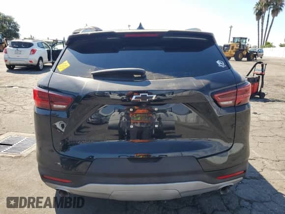 2023 Chevrolet Blazer LT with VIN 3GNKBCR42PS198441, listed as a Copart auction lot 69799984 with 9,596 mi miles and Salvage title. Bid and sale history available at DreamBid. Image 6.