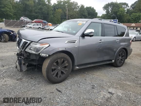✅ 2017 Nissan Armada Platinum • VIN: JN8AY2NE7H9700557 • Lot: 71977905. Listed on Copart with Not provided. Free auction sales archive from the USA and detailed vehicle history report at DreamBid. Image 1.