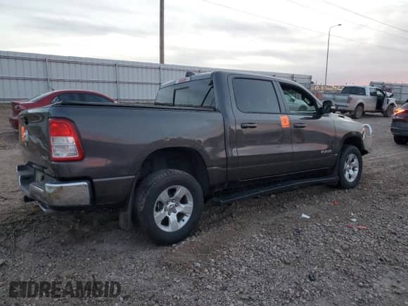 2021 Ram 1500 Big Horn with VIN 1C6SRFFM4MN655872, listed as a Copart auction lot 81506234 with Not provided miles and Salvage title. Bid and sale history available at DreamBid. Image 3.