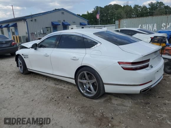 ✅ 2021 Genesis G80 2.5T • VIN: KMTGB4SCXMU046751 • Лот: 53548415. Опубликован ранее на Copart с пробегом Не указан. Бесплатный доступ к архиву аукционных продаж из США и подробный отчёт об истории автомобиля на DreamBid. Изображение 2.