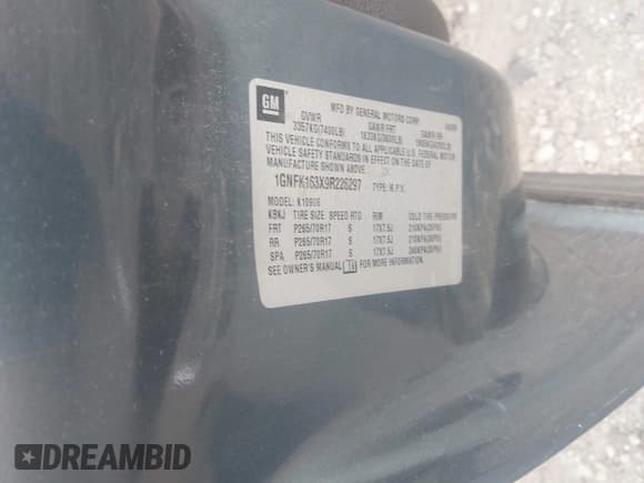 ✅ 2009 Chevrolet Suburban Commercial • VIN: 1GNFK163X9R226297 • Lot: 43697474. Listed on IAAI with 169,377 mi. Free auction sales archive from the USA and detailed vehicle history report at DreamBid. Image 9.