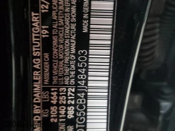 ✅ 2018 Mercedes-Benz GLA 45 AMG • VIN: WDDTG5CB4JJ484503 • Лот: 54239914. Опубликован ранее на Copart с пробегом 47 000 миль. Бесплатный доступ к архиву аукционных продаж из США и подробный отчёт об истории автомобиля на DreamBid. Изображение 13.