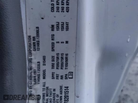 ✅ 2007 Chevrolet Colorado Work Truck • VIN: 1GCCS149278201514 • Лот: 43453215. Опубликован ранее на Copart с пробегом 86 134 миль. Бесплатный доступ к архиву аукционных продаж из США и подробный отчёт об истории автомобиля на DreamBid. Изображение 12.