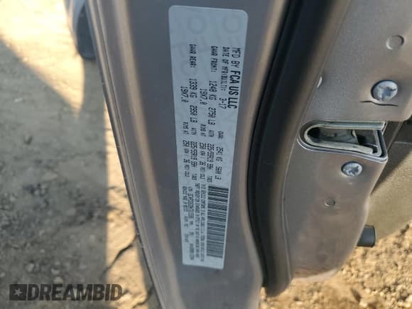 ✅ 2017 Dodge Journey GT • VIN: 3C4PDDEG9HT615595 • Лот: 71963875. Опубликован ранее на Copart с пробегом 167 841 миль. Бесплатный доступ к архиву аукционных продаж из США и подробный отчёт об истории автомобиля на DreamBid. Изображение 12.