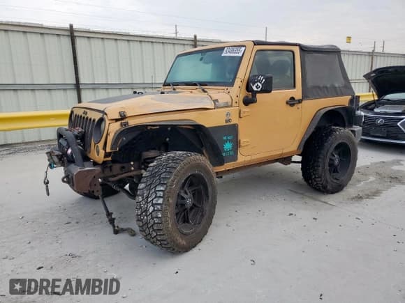 ✅ 2014 Jeep Wrangler Sport • VIN: 1C4AJWAG8EL236532 • Lot: 93486355. Listed on Copart with 278,229 mi. Free auction sales archive from the USA and detailed vehicle history report at DreamBid. Image 1.