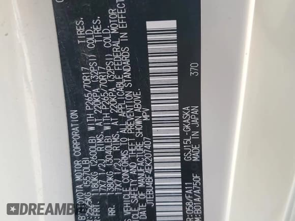 ✅ 2014 Toyota FJ Cruiser • VIN: JTEBU4BF4EK207407 • Лот: 70726875. Опубликован ранее на Copart с пробегом Не указан. Бесплатный доступ к архиву аукционных продаж из США и подробный отчёт об истории автомобиля на DreamBid. Изображение 13.