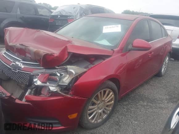 2014 Chevrolet Cruze ECO with VIN 1G1PH5SB0E7361450, listed as a IAAI auction lot 42165678 with 103,606 mi miles and . Bid and sale history available at DreamBid. Image 2.