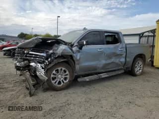2024 Chevrolet Silverado 1500 LTZ with VIN 2GCUDGED2R1210725, listed as a Copart auction lot 81484385 with Not provided miles and Salvage title. Bid and sale history available at DreamBid. Image 1.