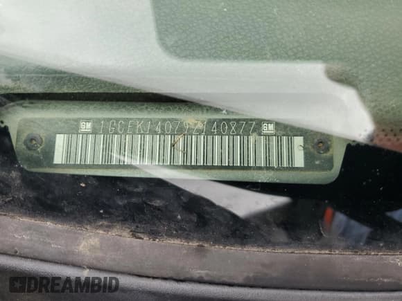 ✅ 2009 Chevrolet Silverado 1500 Work Truck • VIN: 1GCEK14079Z140877 • Lot: 85337695. Listed on Copart with 208,642 mi. Free auction sales archive from the USA and detailed vehicle history report at DreamBid. Image 12.