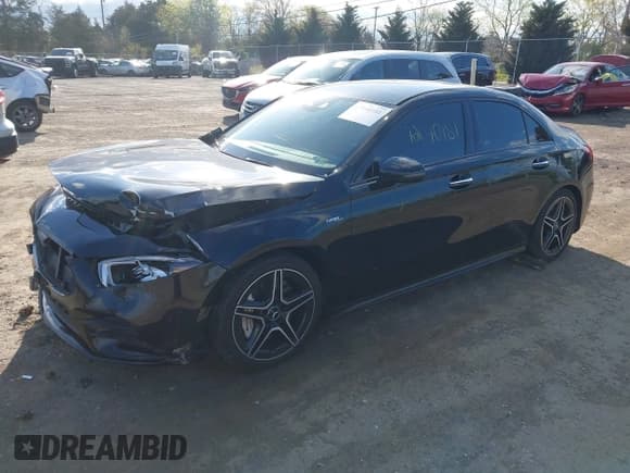 ✅ 2021 Mercedes-Benz A 35 AMG • VIN: W1K3G5BB0MJ266385 • Lot: 42040181. Listed on IAAI with 37,360 mi. Free auction sales archive from the USA and detailed vehicle history report at DreamBid. Image 2.