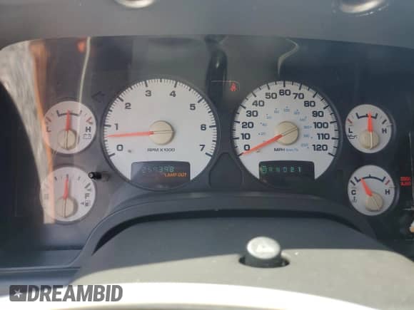 2005 Dodge 1500 SLT z VIN 1D7HA16D25J605824, wystawiony jako Copart lot #57565545 z przebiegiem 259 398 mil mil oraz Szkoda całkowita • Salvage title. Historia ofert i sprzedaży dostępna na DreamBid. Obrazek 9.