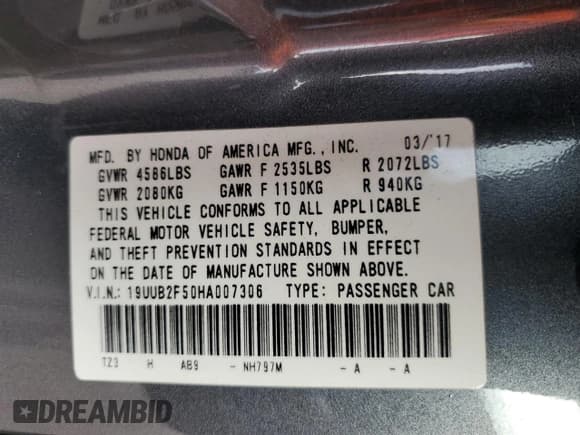 ✅ 2017 Acura TLX V6 w/Technology Pkg • VIN: 19UUB2F50HA007306 • Лот: 84366245. Опубликован ранее на Copart с пробегом 118 420 миль. Бесплатный доступ к архиву аукционных продаж из США и подробный отчёт об истории автомобиля на DreamBid. Изображение 12.