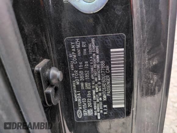 2013 Hyundai Veloster Turbo с VIN KMHTC6AE6DU177888, выставлен на аукционе Copart как лот 64332075 с пробегом 149 786 миль миль и Чистый • Clean title. История ставок и продаж доступна на DreamBid. Изображение 12.