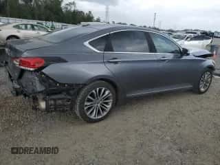 2015 Hyundai Genesis 3.8L z VIN KMHGN4JE7FU078192, wystawiony jako Copart lot #79182384 z przebiegiem 137 675 mil mil oraz Szkoda całkowita • Salvage title. Historia ofert i sprzedaży dostępna na DreamBid. Obrazek 3.