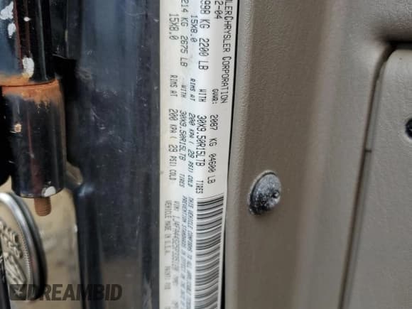 ✅ 2005 Jeep Wrangler Unlimited • VIN: 1J4FA44S25P335120 • Lot: 70306025. Listed on Copart with 137,315 mi. Free auction sales archive from the USA and detailed vehicle history report at DreamBid. Image 12.