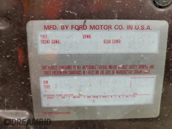 ✅ 1987 Lincoln Continental • VIN: 1LNBM98F5HY632544 • Lot: 89022725. Wystawiony na Copart z przebiegiem 93 644 mil. Bezpłatny archiwum sprzedaży aukcyjnych z USA i szczegółowy raport historii pojazdu na DreamBid. Zdjęcie 12.