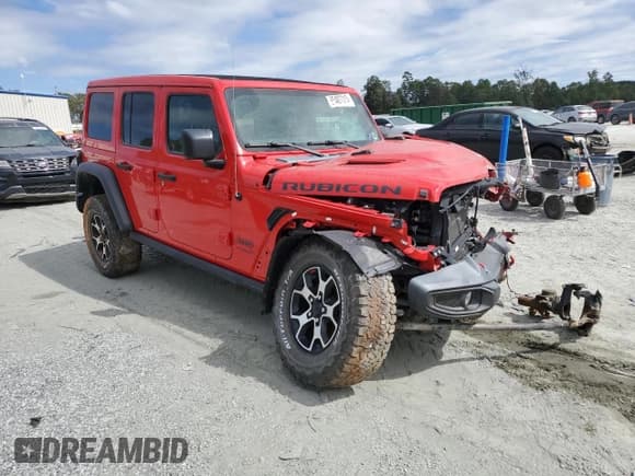 ✅ 2021 Jeep Wrangler Unlimited Rubicon • VIN: 1C4HJXFN5MW709473 • Lot: 85487315. Wystawiony na Copart z przebiegiem 38 005 mil. Bezpłatny archiwum sprzedaży aukcyjnych z USA i szczegółowy raport historii pojazdu na DreamBid. Zdjęcie 4.