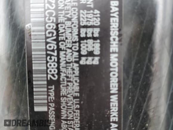 ✅ 2016 BMW i8 • VIN: WBY2Z2C56GV675882 • Лот: 39606014. Опубликован ранее на Copart с пробегом 40 680 миль. Бесплатный доступ к архиву аукционных продаж из США и подробный отчёт об истории автомобиля на DreamBid. Изображение 14.