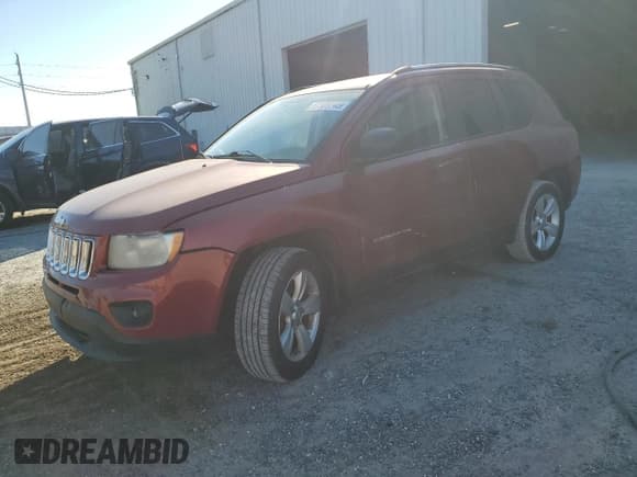 ✅ 2012 Jeep Compass Sport • VIN: 1C4NJCBA5CD539480 • Lot: 91189745. Listed on Copart with 127,818 mi. Free auction sales archive from the USA and detailed vehicle history report at DreamBid. Image 1.