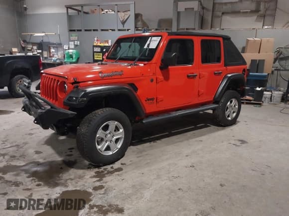 ✅ 2019 Jeep Wrangler Unlimited Sport • VIN: 1C4HJXDG6KW669468 • Lot: 41409883. Wystawiony na IAAI z przebiegiem 77 067 mil. Bezpłatny archiwum sprzedaży aukcyjnych z USA i szczegółowy raport historii pojazdu na DreamBid. Zdjęcie 2.