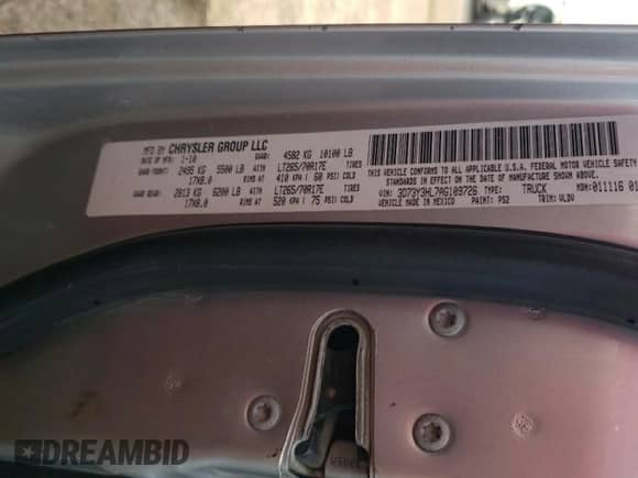 ✅ 2010 Dodge 3500 Laramie • VIN: 3D73Y3HL7AG109726 • Lot: 89675595. Wystawiony na Copart z przebiegiem 362 381 mil. Bezpłatny archiwum sprzedaży aukcyjnych z USA i szczegółowy raport historii pojazdu na DreamBid. Zdjęcie 12.