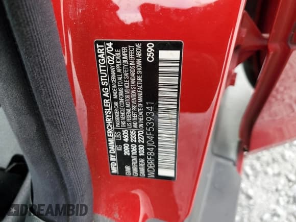 ✅ 2004 Mercedes-Benz C 320 • VIN: WDBRF84J04F539341 • Lot: 43071205. Wystawiony na Copart z przebiegiem 167 710 mil. Bezpłatny archiwum sprzedaży aukcyjnych z USA i szczegółowy raport historii pojazdu na DreamBid. Zdjęcie 12.