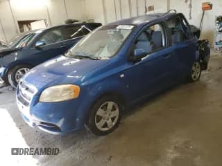 ✅ 2007 Chevrolet Aveo LS • VIN: KL1TD56687B174933 • Lot: 42057475. Wystawiony na Copart z przebiegiem 163 440 mil. Bezpłatny archiwum sprzedaży aukcyjnych z USA i szczegółowy raport historii pojazdu na DreamBid. Zdjęcie 1.