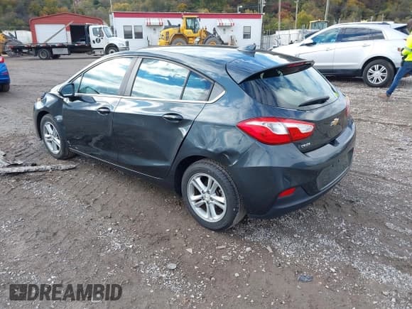 ✅ 2017 Chevrolet Cruze LT • VIN: 3G1BE6SM4HS516419 • Lot: 43594135. Listed on IAAI with 54,908 mi. Free auction sales archive from the USA and detailed vehicle history report at DreamBid. Image 3.