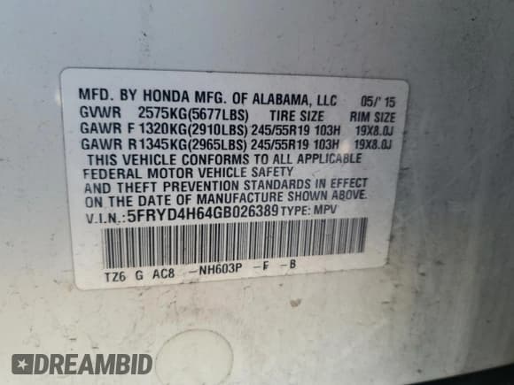 ✅ 2016 Acura MDX Technology • VIN: 5FRYD4H64GB026389 • Лот: 84228575. Опубликован ранее на Copart с пробегом 136 727 миль. Бесплатный доступ к архиву аукционных продаж из США и подробный отчёт об истории автомобиля на DreamBid. Изображение 13.