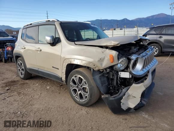 ✅ 2015 Jeep Renegade Limited • VIN: ZACCJADTXFPB34120 • Lot: 91109255. Listed on Copart with 72,926 mi. Free auction sales archive from the USA and detailed vehicle history report at DreamBid. Image 4.