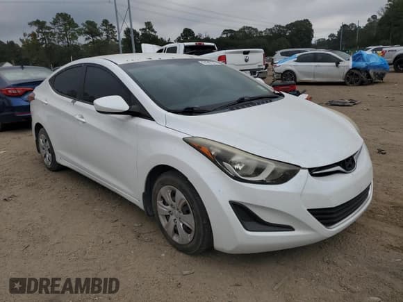 ✅ 2016 Hyundai Elantra SE • VIN: 5NPDH4AE1GH713563 • Lot: 91937245. Listed on Copart with 104,683 mi. Free auction sales archive from the USA and detailed vehicle history report at DreamBid. Image 4.