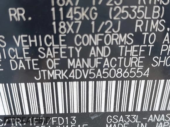 ✅ 2010 Toyota RAV4 Sport • VIN: JTMRK4DV5A5086554 • Лот: 43665353. Опубликован ранее на IAAI с пробегом 136 194 миль. Бесплатный доступ к архиву аукционных продаж из США и подробный отчёт об истории автомобиля на DreamBid. Изображение 9.