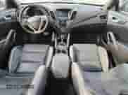 2016 Hyundai Veloster Turbo with VIN KMHTC6AE0GU257353, listed as a Copart auction lot 85751845 with 82,152 mi miles and Salvage title. Bid and sale history available at DreamBid. Image 8.