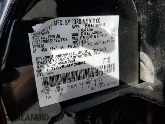 ✅ 2015 Ford F-250 XLT • VIN: 1FT7W2B66FEC65852 • Лот: 90659035. Опубликован ранее на Copart с пробегом 259 374 миль. Бесплатный доступ к архиву аукционных продаж из США и подробный отчёт об истории автомобиля на DreamBid. Изображение 12.