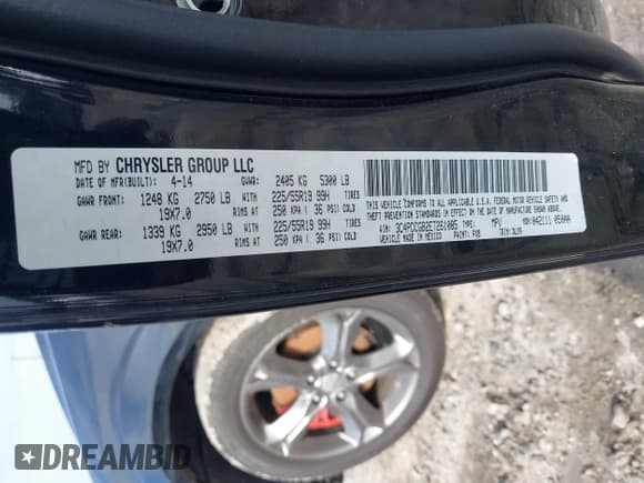 ✅ 2014 Dodge Journey Crossroad • VIN: 3C4PDCGB2ET261085 • Лот: 42345617. Опубликован ранее на IAAI с пробегом 125 036 миль. Бесплатный доступ к архиву аукционных продаж из США и подробный отчёт об истории автомобиля на DreamBid. Изображение 9.