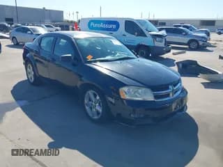 ✅ 2013 Dodge Avenger SE • VIN: 1C3CDZAB9DN594462 • Lot: 43431689. Listed on IAAI with 161,115 mi. Free auction sales archive from the USA and detailed vehicle history report at DreamBid. Image 1.