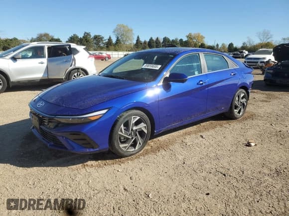 ✅ 2024 Hyundai Elantra Limited • VIN: KMHLP4DG9RU760095 • Lot: 89859695. Wystawiony na Copart z przebiegiem 16 364 mil. Bezpłatny archiwum sprzedaży aukcyjnych z USA i szczegółowy raport historii pojazdu na DreamBid. Zdjęcie 1.