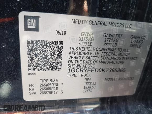 ✅ 2019 Chevrolet Silverado 1500 RST • VIN: 1GCRYEED0KZ365365 • Lot: 43261924. Wystawiony na IAAI z przebiegiem 70 192 mil. Bezpłatny archiwum sprzedaży aukcyjnych z USA i szczegółowy raport historii pojazdu na DreamBid. Zdjęcie 9.