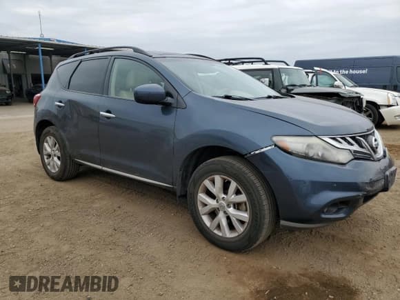 ✅ 2012 Nissan Murano LE • VIN: JN8AZ1MW5CW222263 • Lot: 69598895. Listed on Copart with 122,383 mi. Free auction sales archive from the USA and detailed vehicle history report at DreamBid. Image 4.