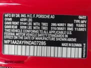 ✅ 2022 Porsche Cayenne • VIN: WP1AA2AY9NDA07285 • Lot: 41780812. Listed on IAAI with 19,754 mi. Free auction sales archive from the USA and detailed vehicle history report at DreamBid. Image 9.