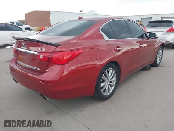 ✅ 2014 Infiniti Q50 Premium • VIN: JN1BV7AP8EM673359 • Lot: 42300427. Listed on IAAI with 118,779 mi. Free auction sales archive from the USA and detailed vehicle history report at DreamBid. Image 4.