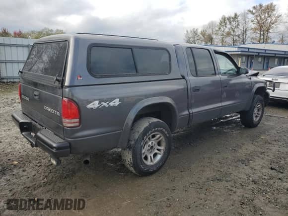 2004 Dodge Dakota Sport with VIN 1D7HG38N04S504239, listed as a Copart auction lot 75068004 with 194,197 mi miles and Salvage title. Bid and sale history available at DreamBid. Image 3.