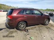 ✅ 2013 Kia Sorento SX • VIN: 5XYKW4A25DG394772 • Lot: 54494345. Listed on Copart with 207,092 mi. Free auction sales archive from the USA and detailed vehicle history report at DreamBid. Image 3.