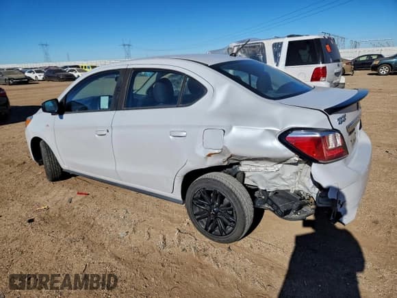 ✅ 2022 Mitsubishi Mirage ES • VIN: ML32FUFJ3NHF03423 • Лот: 96536565. Опубликован ранее на Copart с пробегом 117 617 миль. Бесплатный доступ к архиву аукционных продаж из США и подробный отчёт об истории автомобиля на DreamBid. Изображение 2.