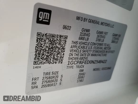 ✅ 2022 Chevrolet Silverado 1500 High Country • VIN: 1GCPAFED0NZ549422 • Лот: 66652275. Опубликован ранее на Copart с пробегом Не указан. Бесплатный доступ к архиву аукционных продаж из США и подробный отчёт об истории автомобиля на DreamBid. Изображение 12.