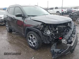 ✅ 2022 Jeep Compass Trailhawk • VIN: 3C4NJDDBXNT206118 • Lot: 41945077. Wystawiony na IAAI z przebiegiem 7 785 mil. Bezpłatny archiwum sprzedaży aukcyjnych z USA i szczegółowy raport historii pojazdu na DreamBid. Zdjęcie 1.