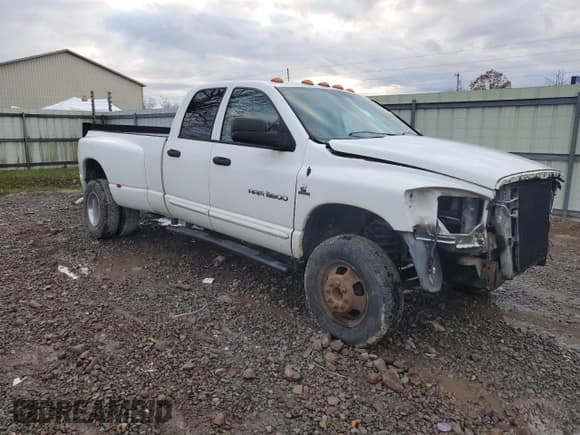 ✅ 2006 Dodge 3500 SLT • VIN: 3D7MX48C66G187208 • Lot: 93074085. Listed on Copart with 188,639 mi. Free auction sales archive from the USA and detailed vehicle history report at DreamBid. Image 4.