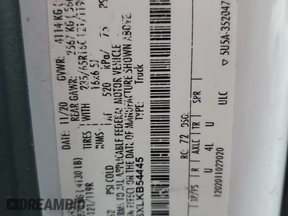 ✅ 2020 Ford Transit Cargo • VIN: 1FTBR3X8XLKB54445 • Lot: 64402515. Listed on Copart with 213,226 mi. Free auction sales archive from the USA and detailed vehicle history report at DreamBid. Image 13.