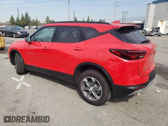 2023 Chevrolet Blazer LT z VIN 3GNKBCR49PS227045, wystawiony jako Copart lot #65666434 z przebiegiem 4 080 mil mil oraz Szkoda całkowita • Salvage title. Historia ofert i sprzedaży dostępna na DreamBid. Obrazek 2.